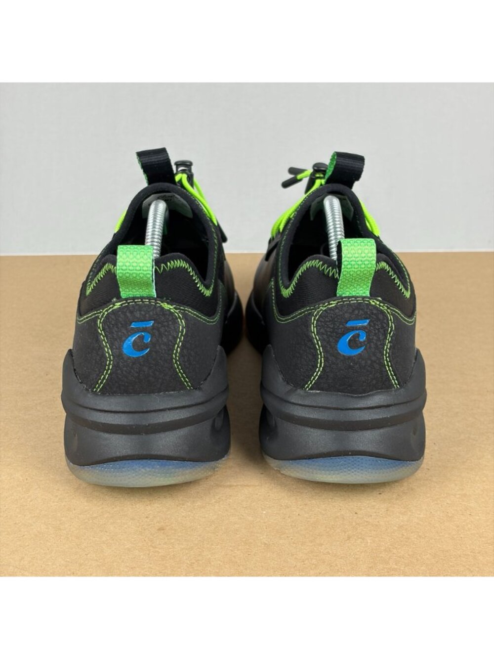 Clove Lunar Fade Classic Leather Athletic Shoes Womens 8.5 Black Green Toggle - Picture 4 of 10